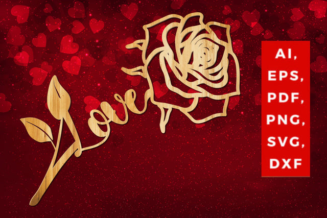 Valentine decor rose laser/paper cut SVG SVG MD JOYNAL ABDIN 