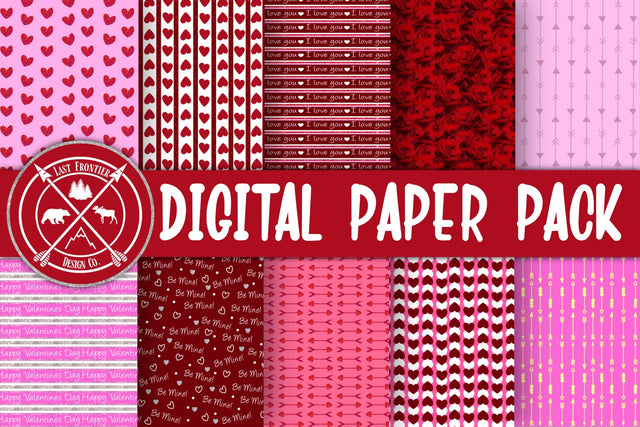 Valentine Digital Paper Sublimation Last Frontier Design Co. 