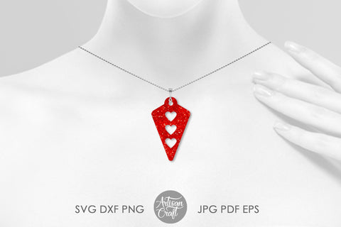 Valentine Earrings SVG, Heart Earring SVG for laser SVG Artisan Craft SVG 