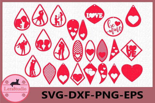 Valentine Earrings svg SVG Lerastudio 