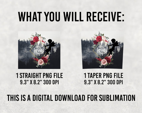Valentine Flower Love Cupid Tumbler PNG, Valentines Heart Tumbler Png Sublimation Design, Hearts Tumbler, Leopard Valentine's Day Tumbler,Valentines Day Heart Tumbler Png Downloads Sublimation BOO-design 