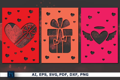 Valentine Gift card SVG cut file Bundle SVG MD JOYNAL ABDIN 