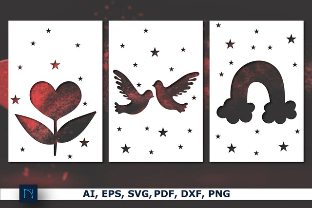 Valentine Gift card SVG cut file Bundle SVG MD JOYNAL ABDIN 