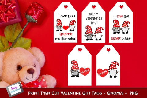 Valentine Gift Tag Bundle | 18 Print then Cut Gift Tags SVG Stacy's Digital Designs 