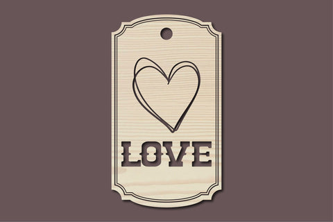 Valentine Gift Tag Laser Cut Bundle SVG Rupkotha 