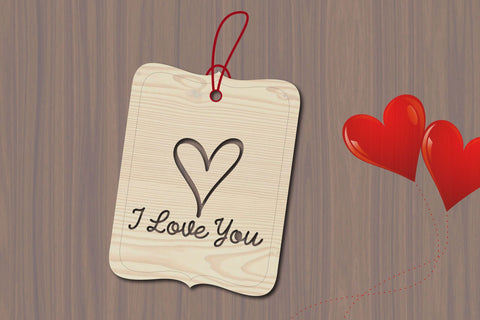 Valentine Gift Tag Laser Cut Bundle SVG Rupkotha 