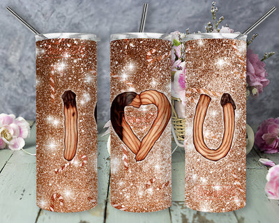 Valentine Glitter 20oz Full Tumbler Wrap, I Love You Tumbler Png, Valentine Sublimation Design, Digital Download Sublimation DesignSVG 