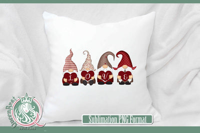 Valentine Glitter Gnome 1 Sublimation Sublimation QueenBrat Digital Designs 