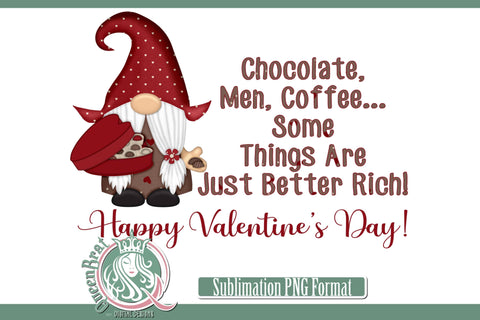 Valentine Glitter Gnome 4 Sublimation Sublimation QueenBrat Digital Designs 