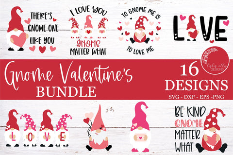 Valentine Gnome Bundle-Gnome SVG-Valentine's Day SVG SVG Linden Valley Designs 
