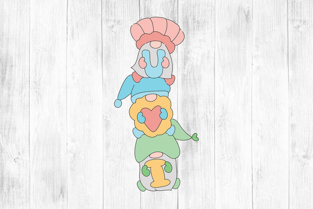 Valentine Gnome Clipart SVG I Love You SVG dapiyupi store 