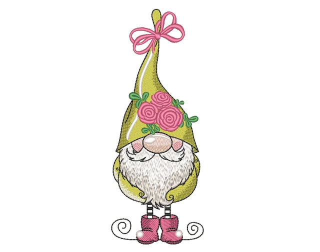 Valentine Gnome Embroidery Design, Happy Valentine's Day Embroidery File, 4 sizes, Instant Download Embroidery/Applique DESIGNS Nino Nadaraia 