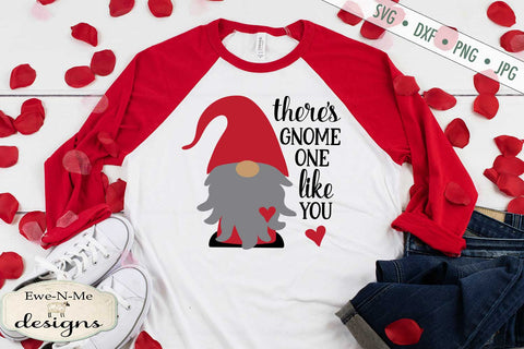 Valentine Gnome - Gnome One Like You - SVG SVG Ewe-N-Me Designs 