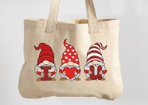 Valentine Gnome, I love you gnome Machine Embroidery Design Embroidery/Applique DESIGNS Canada Embroidery 