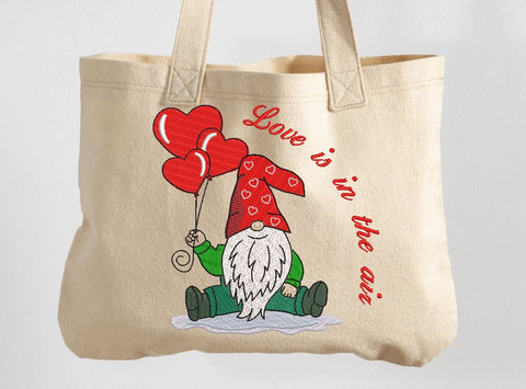 Valentine Gnome, Love is in the air Machine Embroidery Design Embroidery/Applique DESIGNS Canada Embroidery 