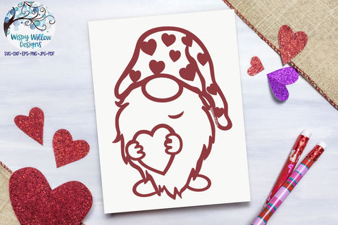 Valentine Gnome SVG Bundle SVG Wispy Willow Designs 