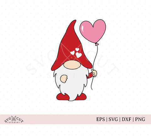 Valentine Gnome SVG Cut Files SVG SVG Cut Studio 