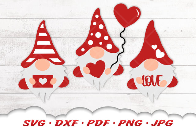 Valentine Gnome SVG | Gnome SVG Bundle | Valentines Day SVG SVG Cloud9Design 
