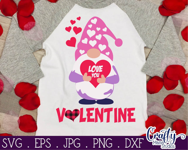 Valentine Gnome Svg - Love Svg SVG Crafty Mama Studios 