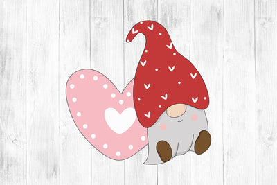 Valentine Gnome SVG, Lovely Gnomes Clipart SVG dapiyupi store 