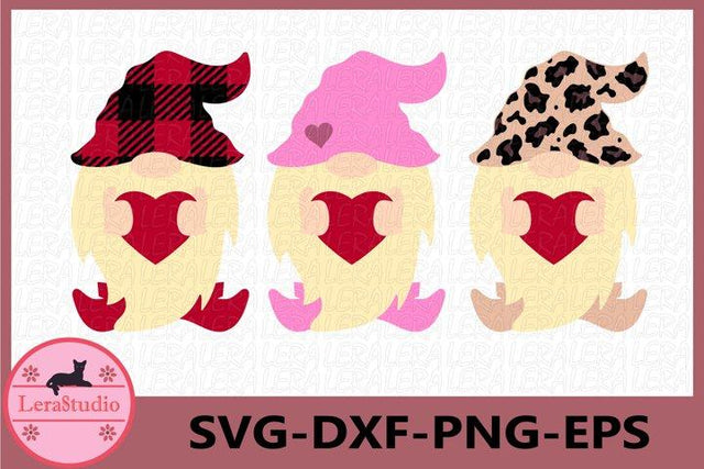 Valentine Gnome SVG SVG Lerastudio 