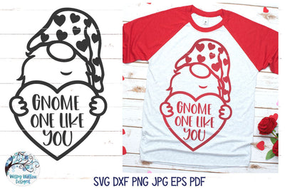 Valentine Gnome SVG SVG Wispy Willow Designs 