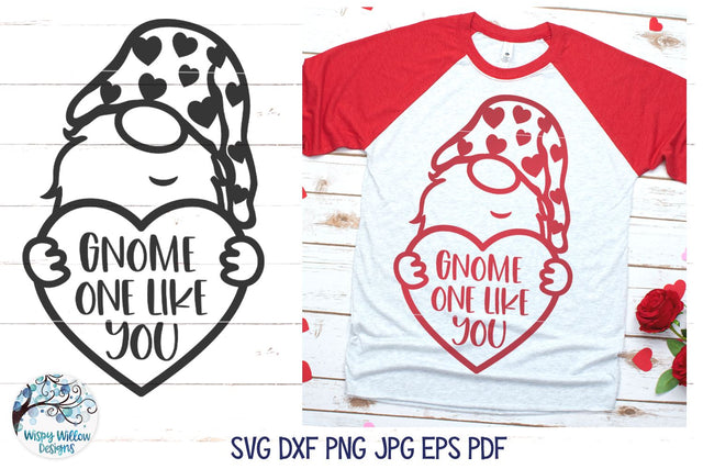Valentine Gnome SVG SVG Wispy Willow Designs 