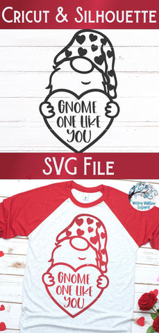 Valentine Gnome SVG SVG Wispy Willow Designs 