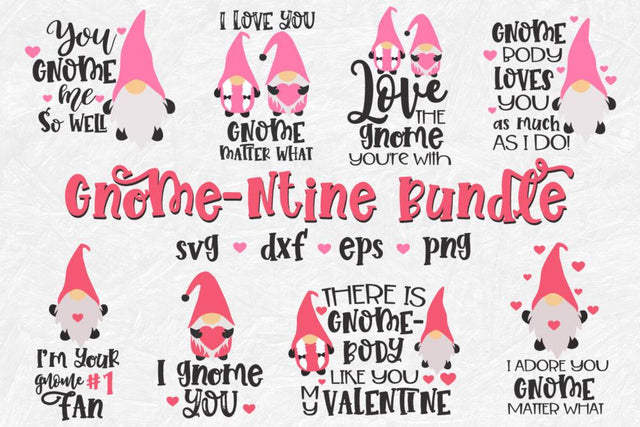 Valentine Gnome Svg, Valentines Day Svg Bundle, Funny Valentines Svg, Gnome Svg SVG Craft Pixel Perfect 