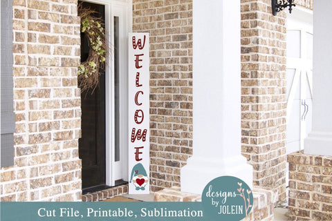 Valentine Gnome Welcome SVG Designs by Jolein 