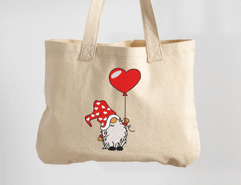 Valentine Gnome with Heart Balloon Machine Embroidery Design Embroidery/Applique DESIGNS Canada Embroidery 