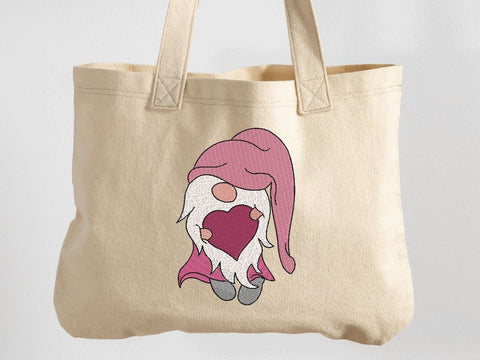 Valentine Gnome with Heart Machine Embroidery Design Embroidery/Applique DESIGNS Canada Embroidery 