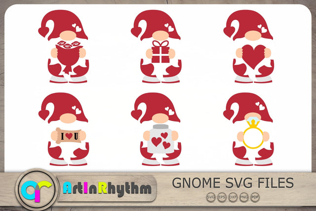 Valentine Gnomes Svg Bundle, Gnomes Svg, Valentines Svg, Gnome Clipart SVG Artinrhythm shop 