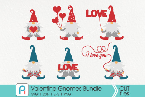 Valentine Gnomes Svg, Cute Gnomes Svg SVG Pinoyart Kreatib 