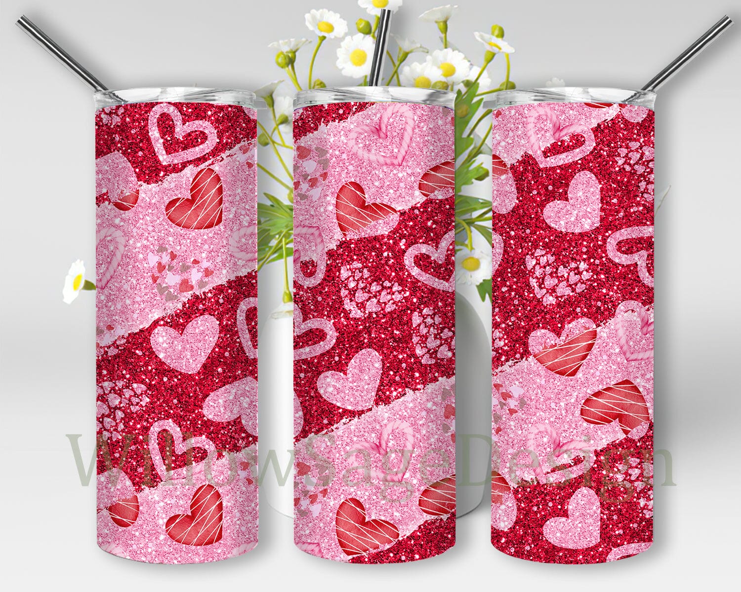 Valentine Tumbler PNG, Valentines Day Tumbler Wrap PNG , Valentine