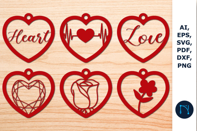 Valentine heart Earring SVG bundle SVG MD JOYNAL ABDIN 