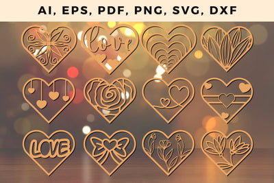 valentine heart paper/laser cut file SVG. SVG MD JOYNAL ABDIN 