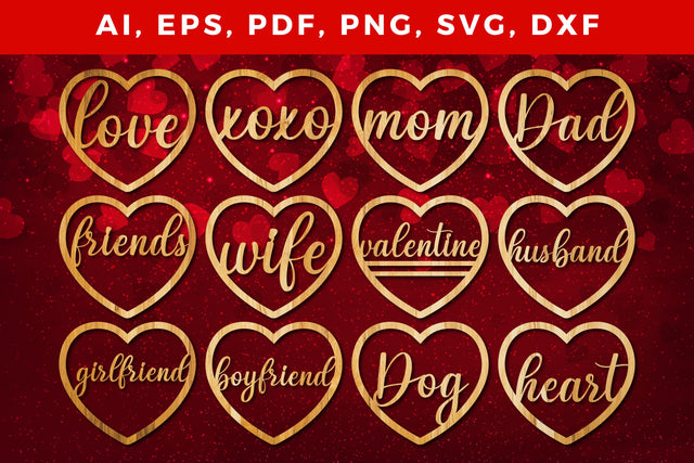 valentine heart SVG cut file bundle SVG MD JOYNAL ABDIN 