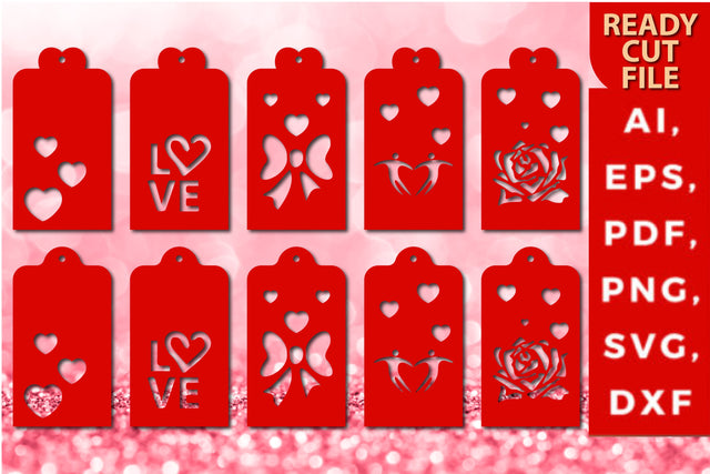 valentine Heart Tag SVG, Tags SVG Bundle SVG MD JOYNAL ABDIN 