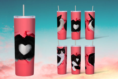 Valentine Heart Tumbler Sublimation Sublimation SvgOcean 