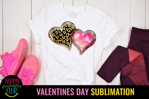 Valentine Hearts Sublimation Design PNG Sublimation Happy Printables Club 