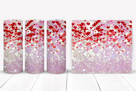 Valentine Hearts Tumbler Sublimation I Valentine Tumbler PNG Sublimation Happy Printables Club 