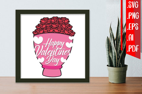 Valentine Layered Papercut 2 svg eps png ai pdf 3D Paper zafrans studio 