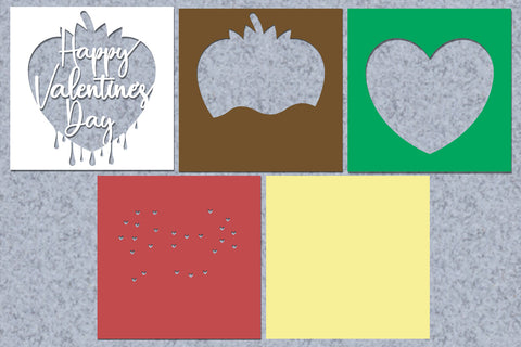 Valentine Layered Papercut 3 svg eps png ai pdf 3D Paper zafrans studio 