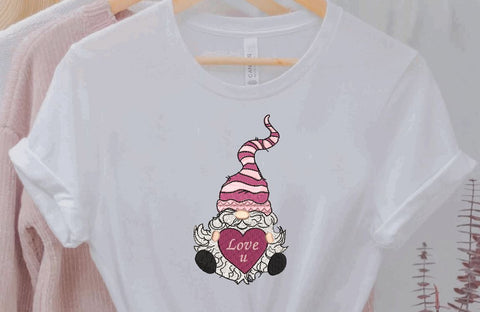 Valentine Love Gnome Machine Embroidery Design Embroidery/Applique DESIGNS Canada Embroidery 