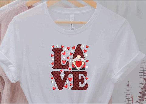 Valentine LOVE Gnome machine embroidery Embroidery/Applique DESIGNS Canada Embroidery 