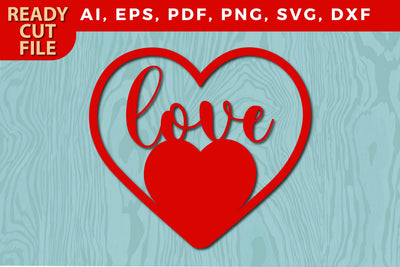 Valentine love laser/paper cut svg file SVG MD JOYNAL ABDIN 