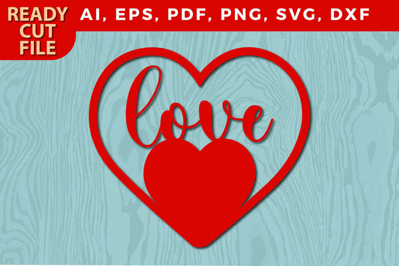 Valentine love laser/paper cut svg file SVG MD JOYNAL ABDIN 