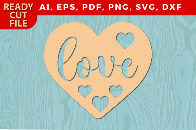 Valentine love laser/paper cut svg file SVG MD JOYNAL ABDIN 