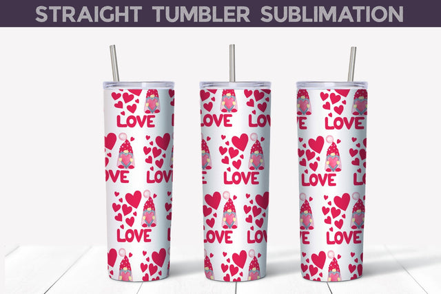Valentine Love Tumbler Sublimation | Valentines Day Seamless Tumbler Sublimation WatercolorColorDream 